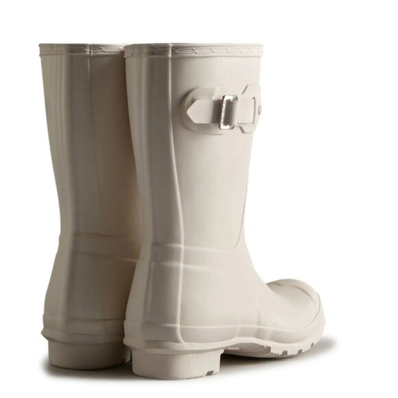 new Hunter Original Short Rain Boots in IVORY $165 MRP        2510 7T3 - Picture 3 of 3